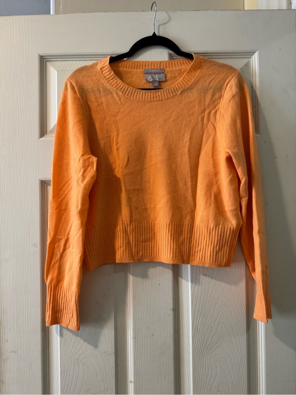 J. Crew Women's cashmere Crewneck Sweater - Orange